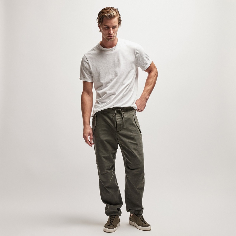 Cotton Terry Flight Pant – Dark Olive Pigment