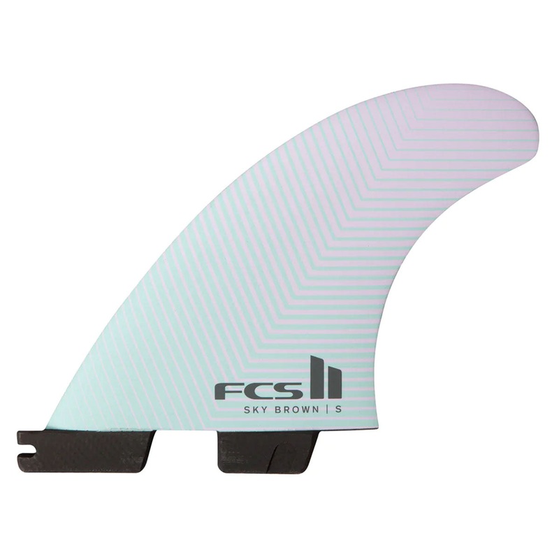 FCS II Sky Brown PC Tri Fin Set – Small