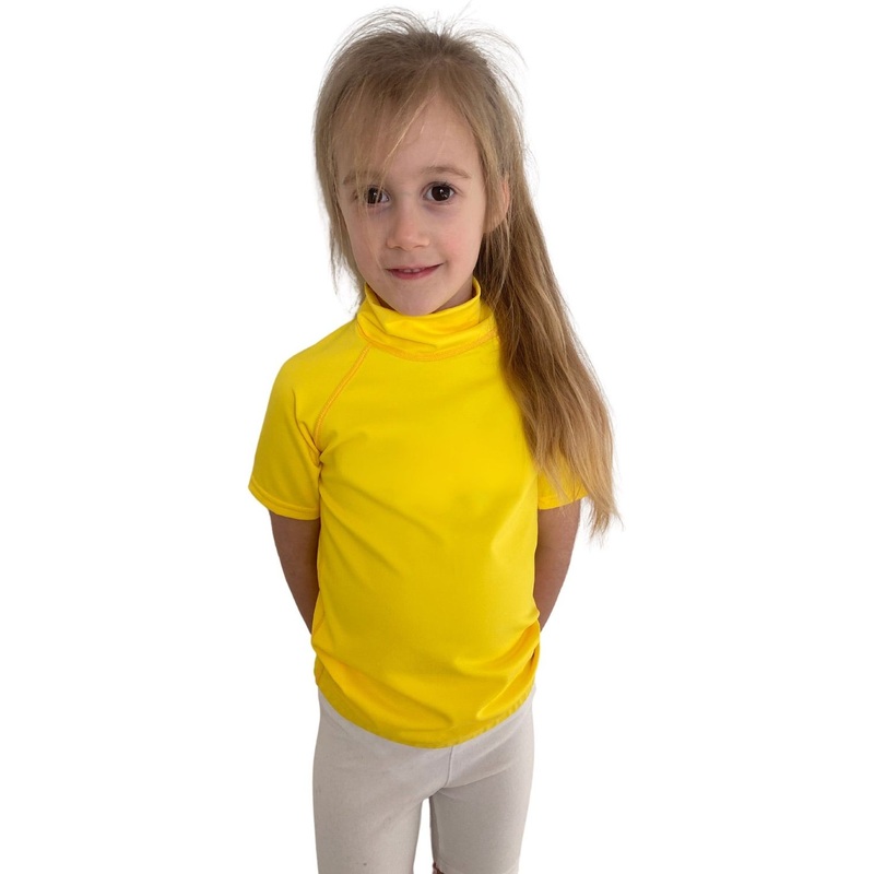 Tiki Kids S/S Rash Vest No Logo Yellow