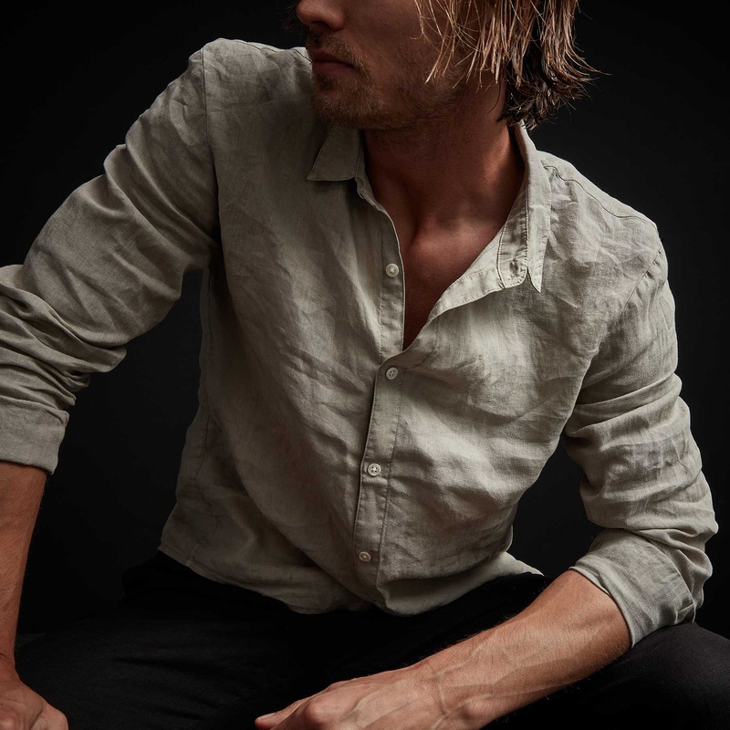 Classic Linen Shirt – Mineral Pigment