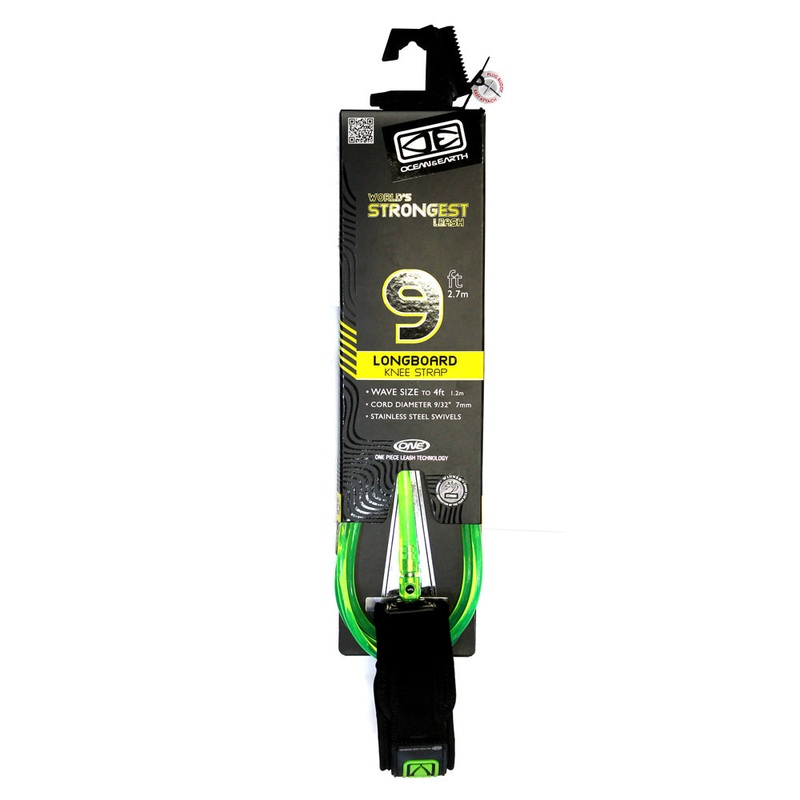 Ocean & Earth Comp One Piece Knee Leash (9ft-Green)