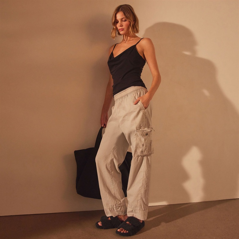 Seersucker Cargo Pant – Salt Pigment