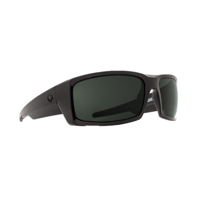 Spy General Men’s Sunglasses – SOSI Black ANSI RX/HD+ Gray Green Polarized