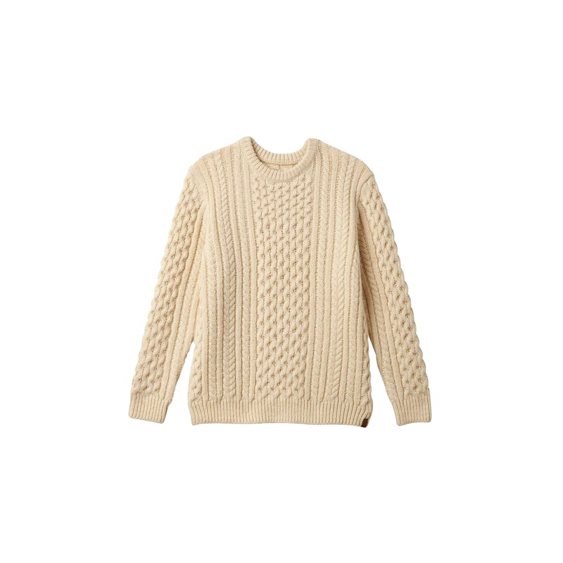 Brixton Classic Fisherman Cable Knit Sweater