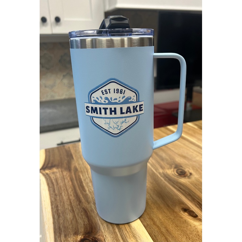 SLGO 40 oz Tumbler with Handle and Straw Lid, Stainless Steel Tumbler