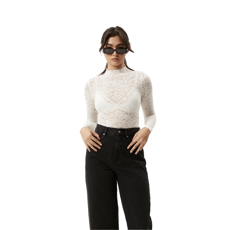 Afends Poet Lace Long Sleeve Top