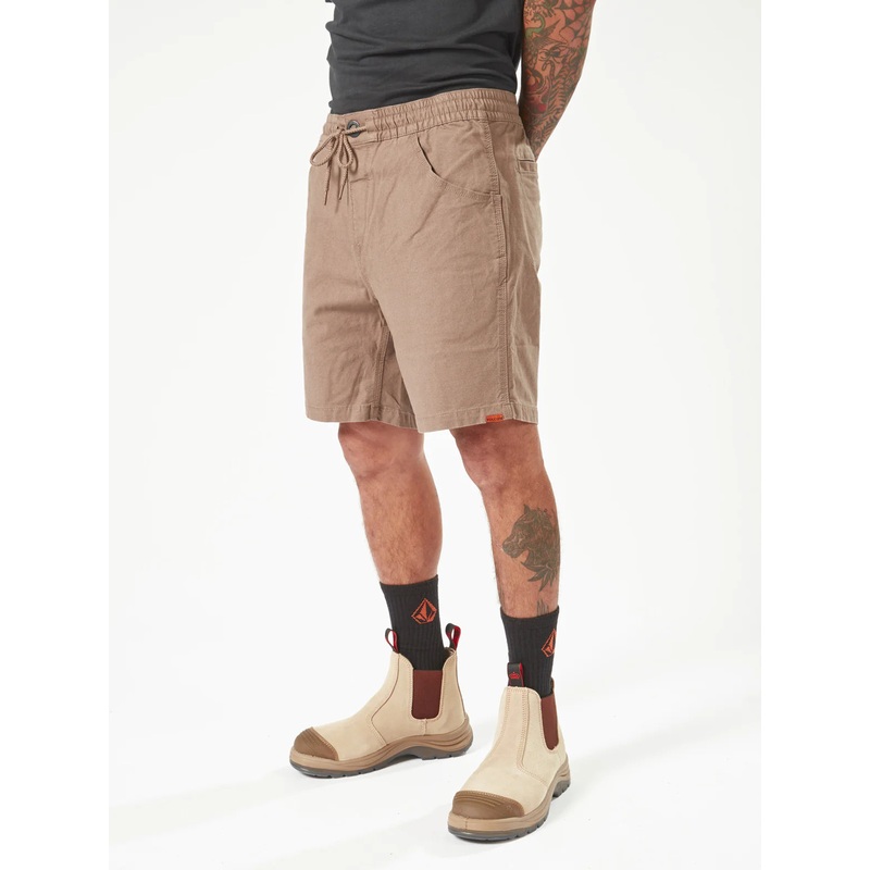 CALIPER ELASTIC WAIST SHORT 17″ – BRINDLE