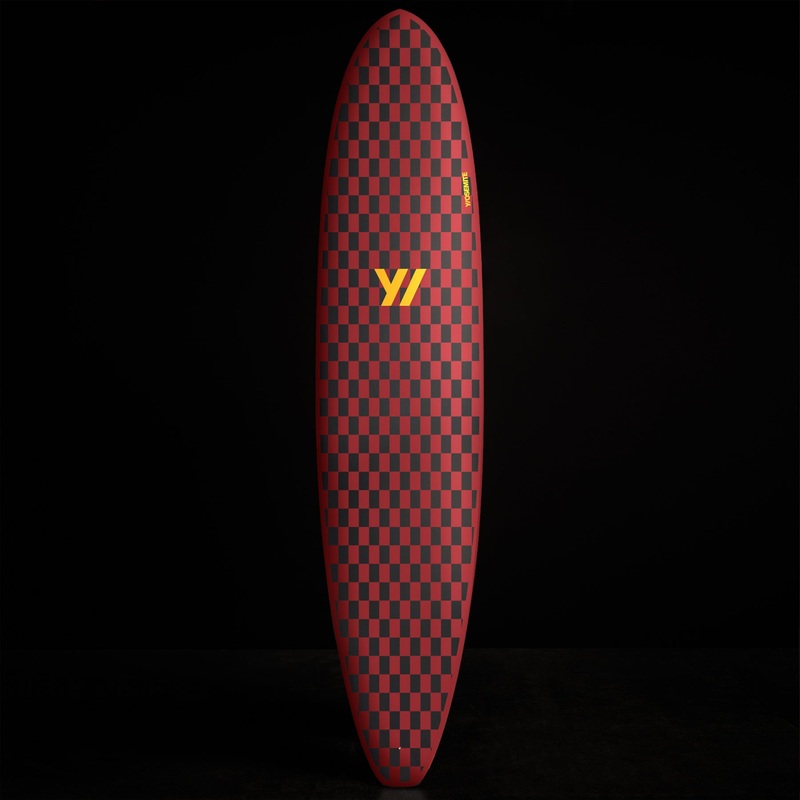 Y/OSEMITE  Checkered Longboard 7’10” – Black/Sunstone