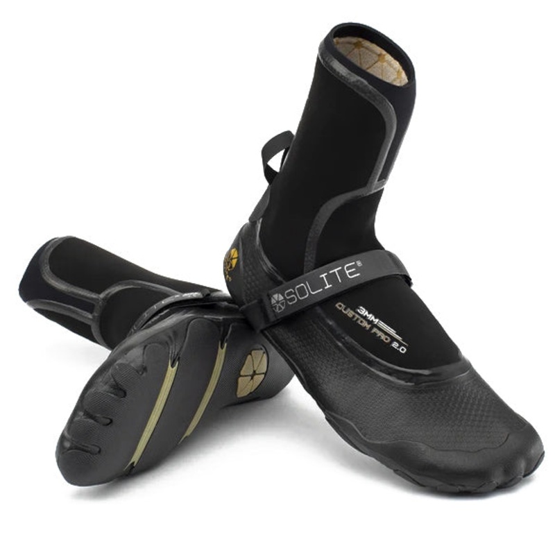 Solite Custom Pro 2.0 – 3mm Wetsuit Boots – Black/Gum