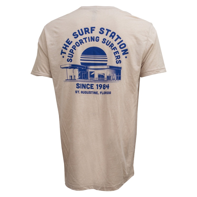 Surf Station 40th Year Anniversary Men’s S/S T-Shirt – Sand