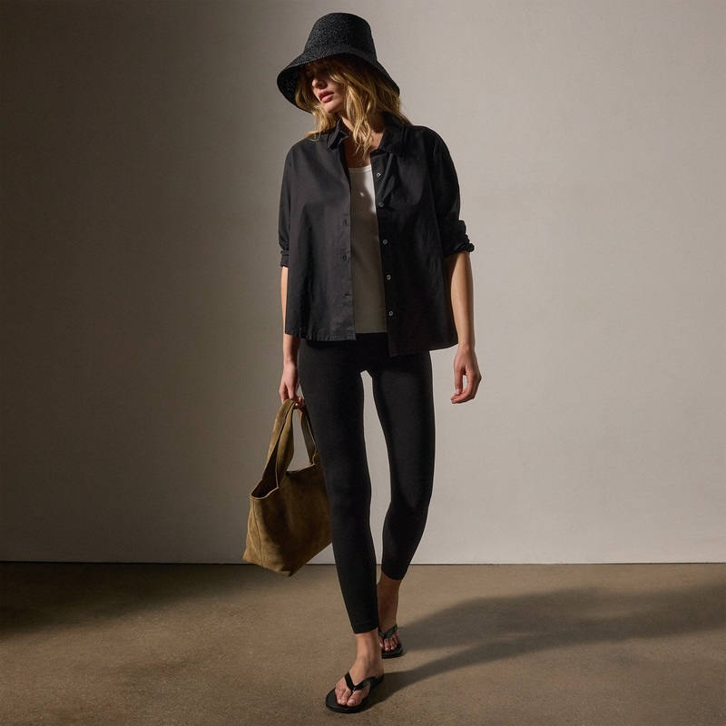 Stretch Jersey Long Legging – Black