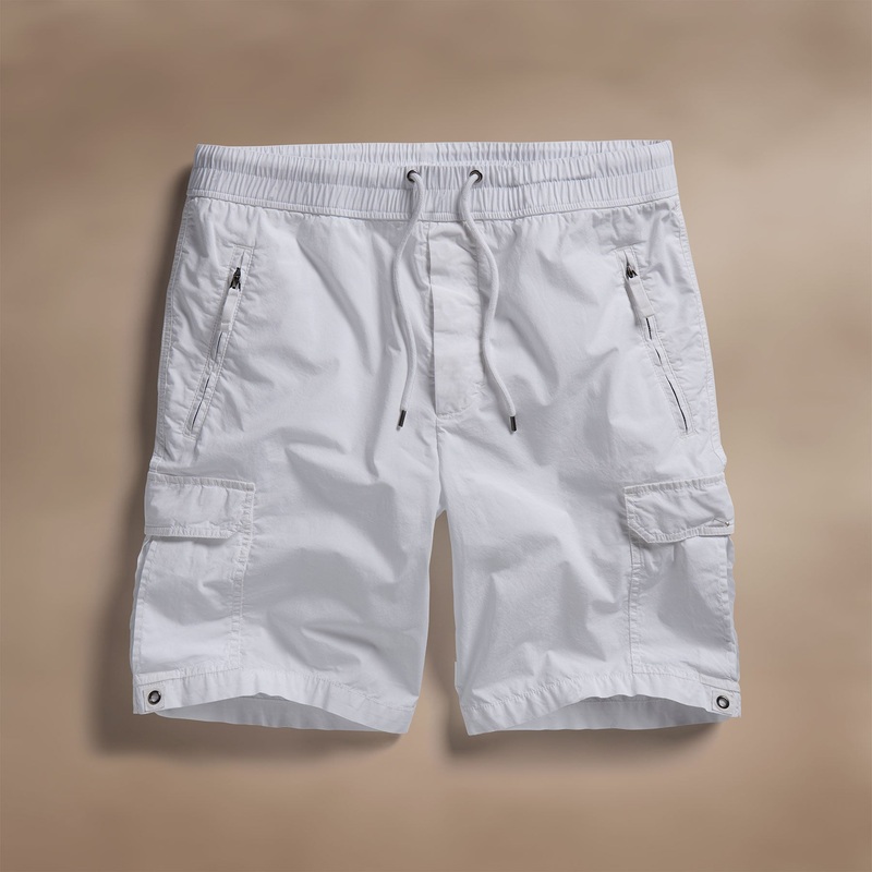 Parachute Poplin Cargo Short – White