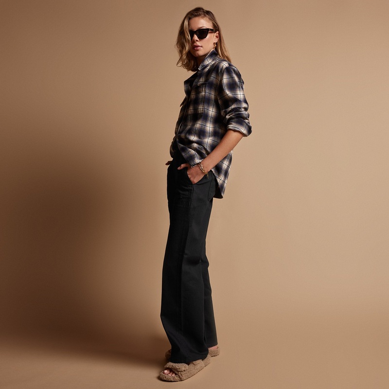 Plaid Flannel Shirt – Midnight