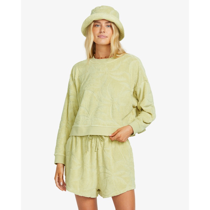 Billabong Sun Tempo Crew Fleece Wasabi