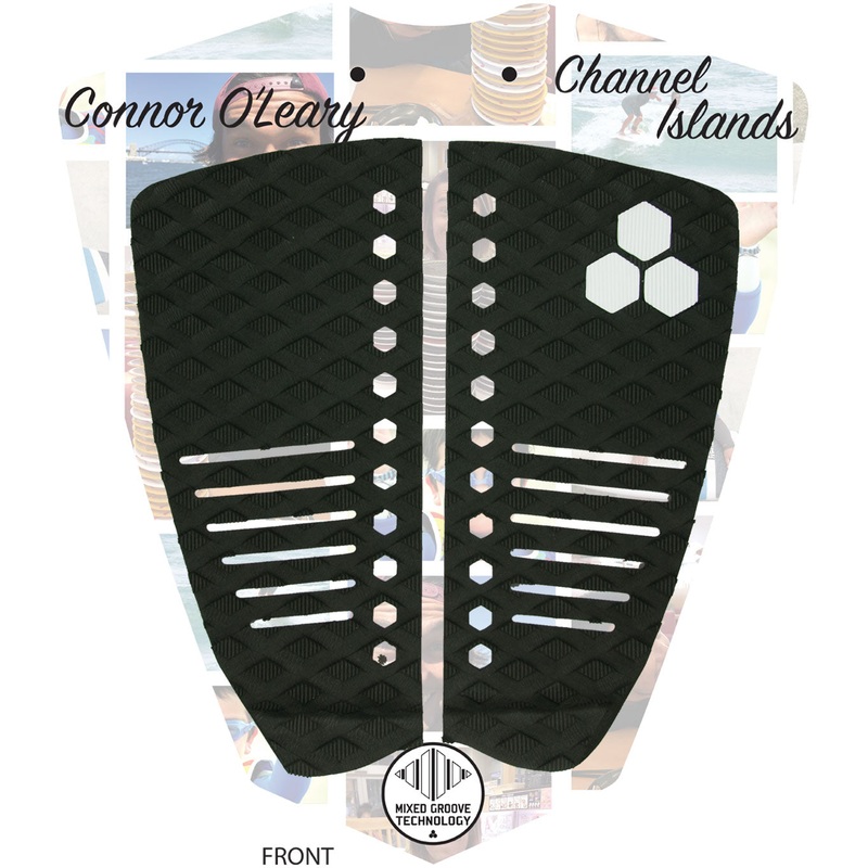 Channel Islands Mixed Groove Flat Traction Pad-Black