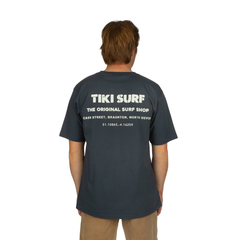 Tiki OG Surf Shop T-Shirt Denim