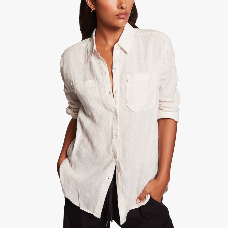 Linen Pocket Shirt – Oyster