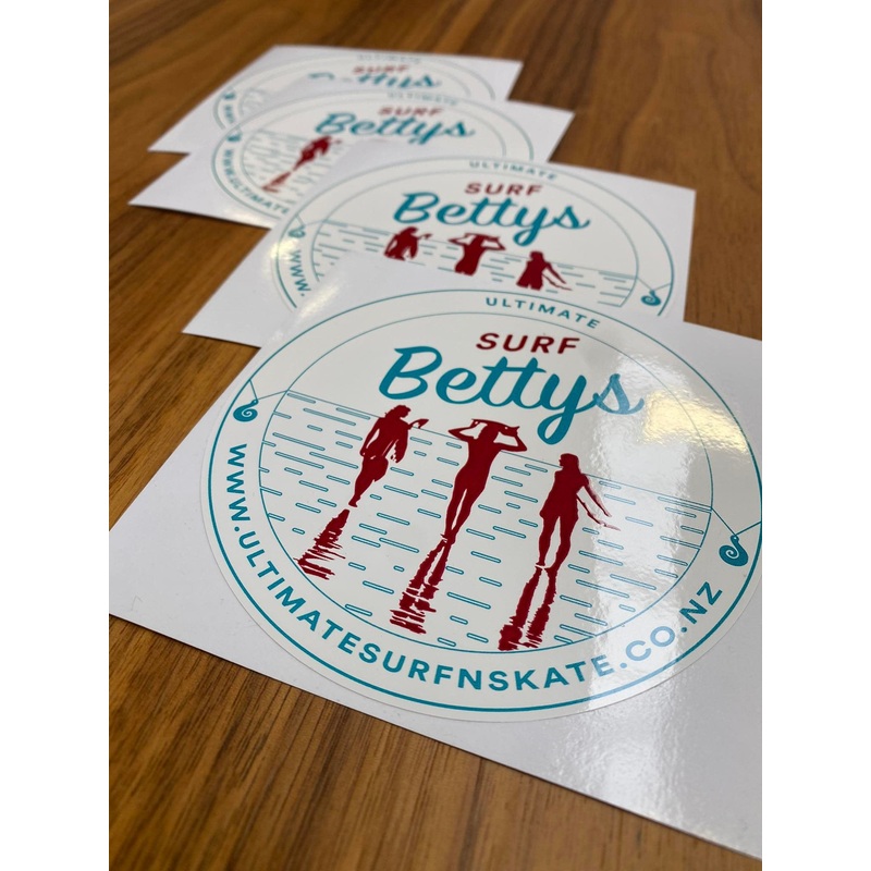 Ultimate Surf Bettys – Represent Sticker