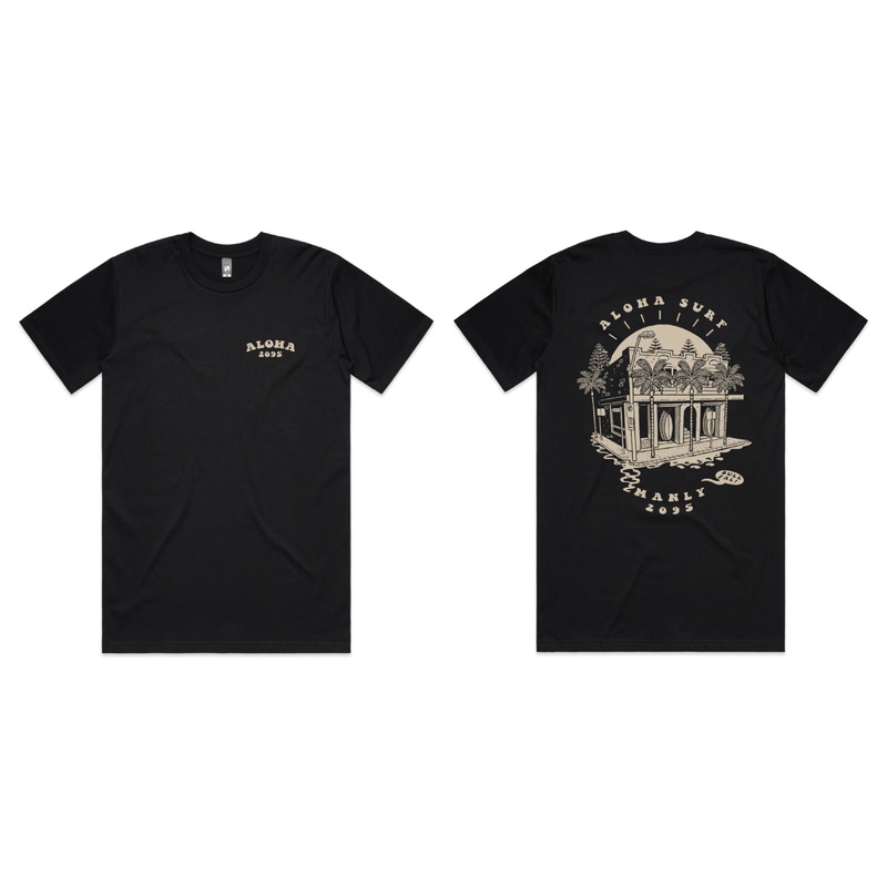 ALOHA 2095 SS SHOP TEE – BLACK
