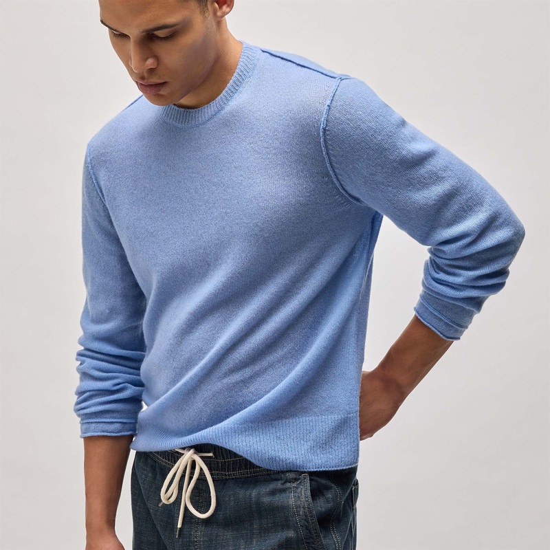 Soft Featherweight Cashmere Crew – Coast