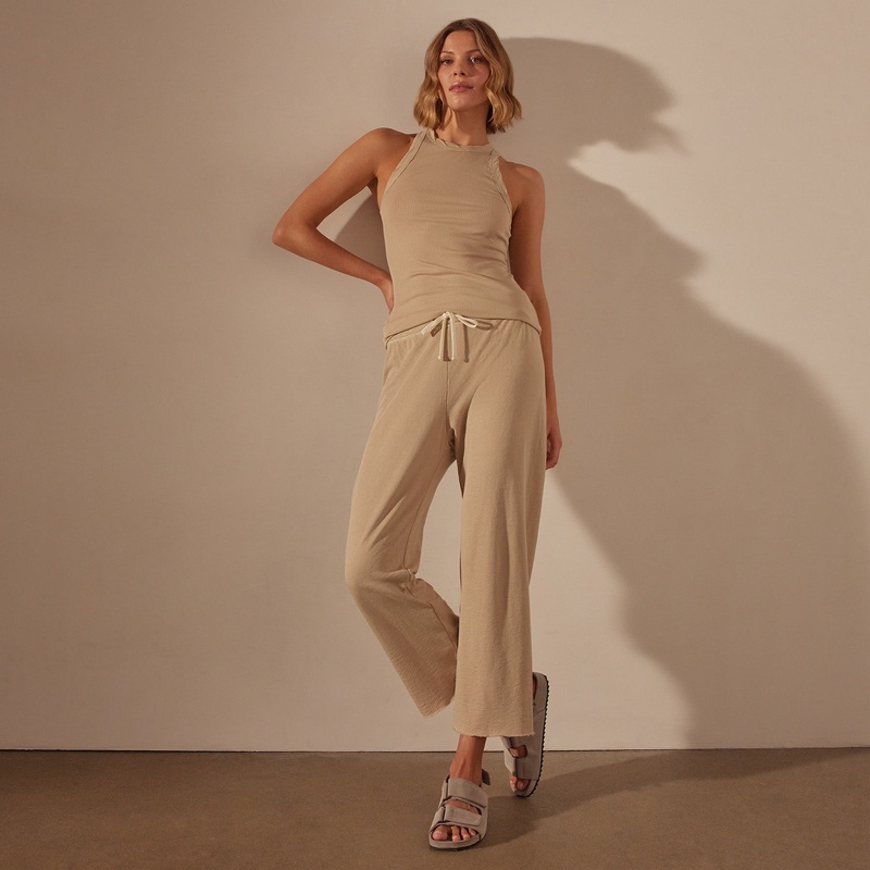 Vintage French Terry Cutoff Sweatpant – Sand Dune Pigment