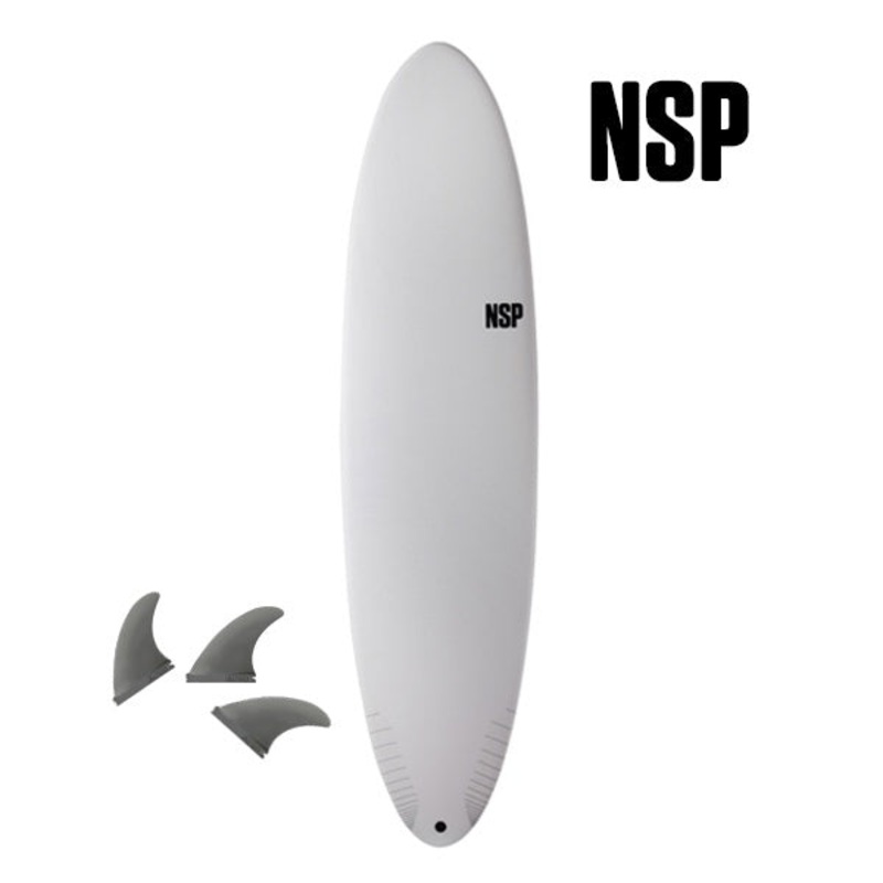 NSP PROTECH FUNBOARD 7’2″ WHITE 49L