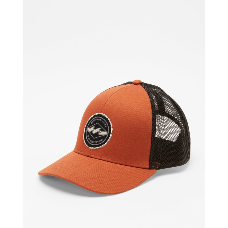 Billabong Walled Trucker Hat-Rust