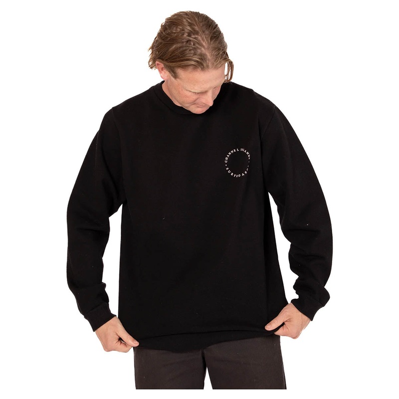 Channel Islands Men’s Hex Circle 2.0 Crew Sweater – Black