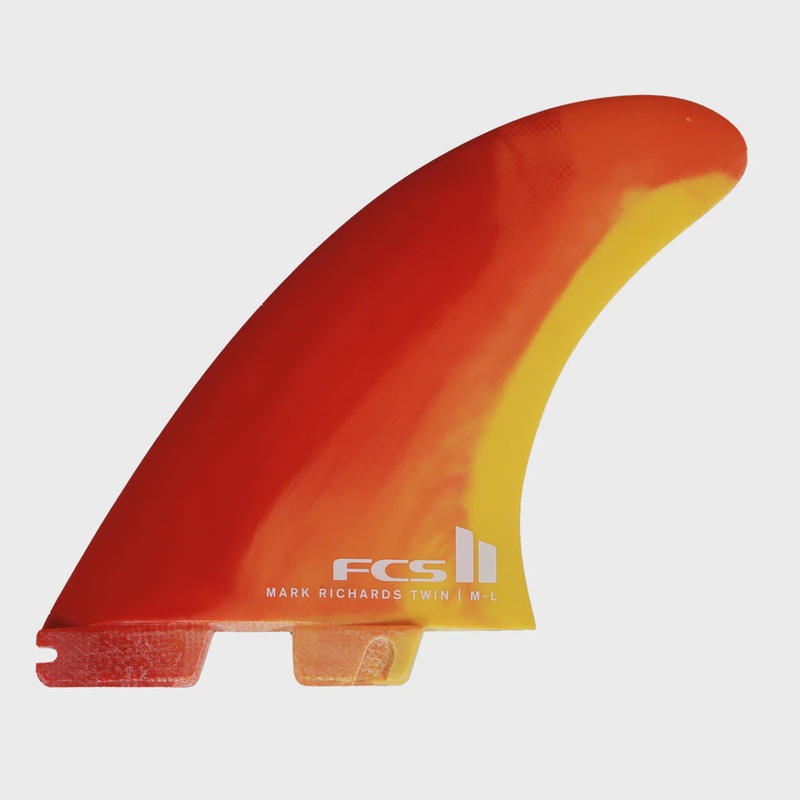 FCS II Mark Richards Twin+1 Fin Set – Sunset Swirl