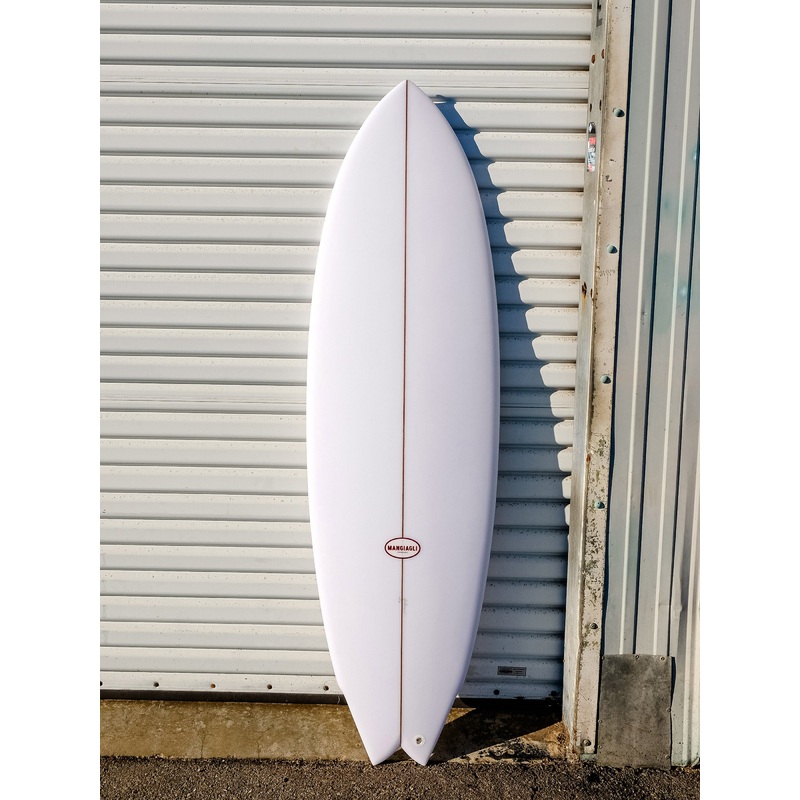 Mangiagli Surfboards | 5’10” M2 Performance Fish White Surfboard