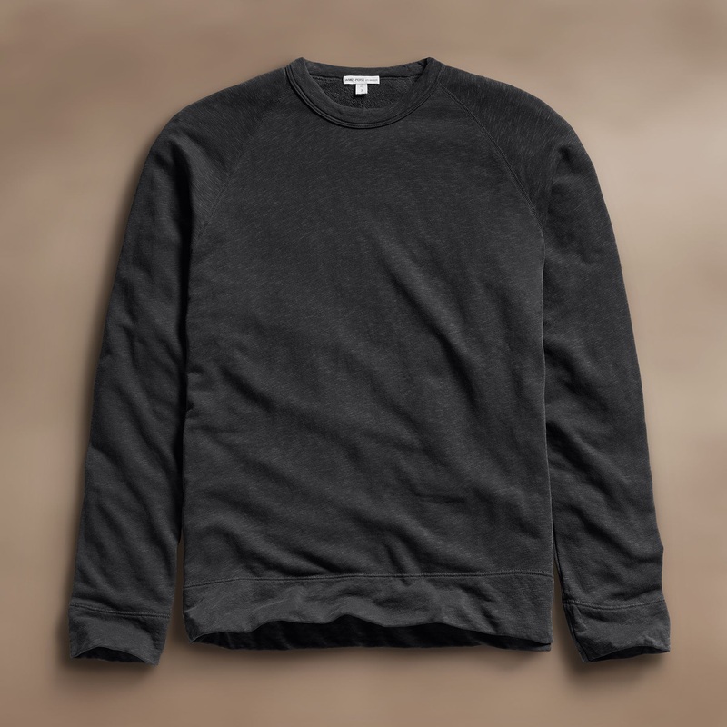 Vintage French Terry Sweatshirt – Carbon Pigment