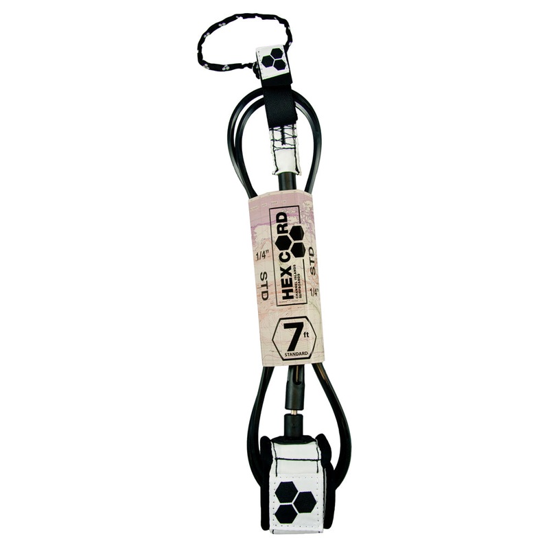 Channel Islands Hex Cord Standard Leash (7ft-White)