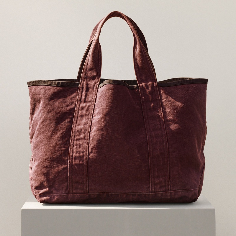 Small Canvas Tote – Dark Plum