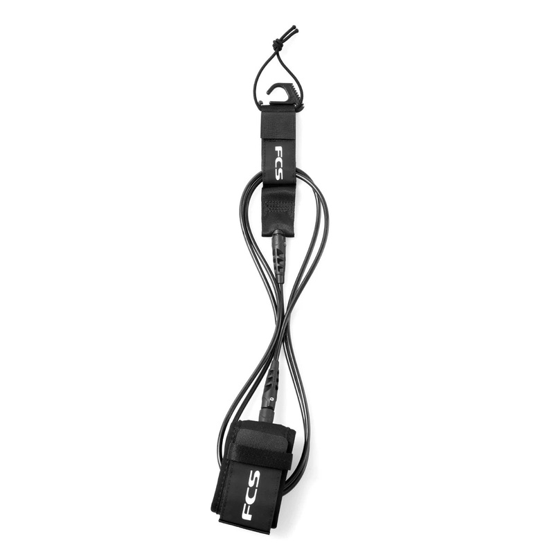 FCS Big Wave Essential 8ft Leash – Black