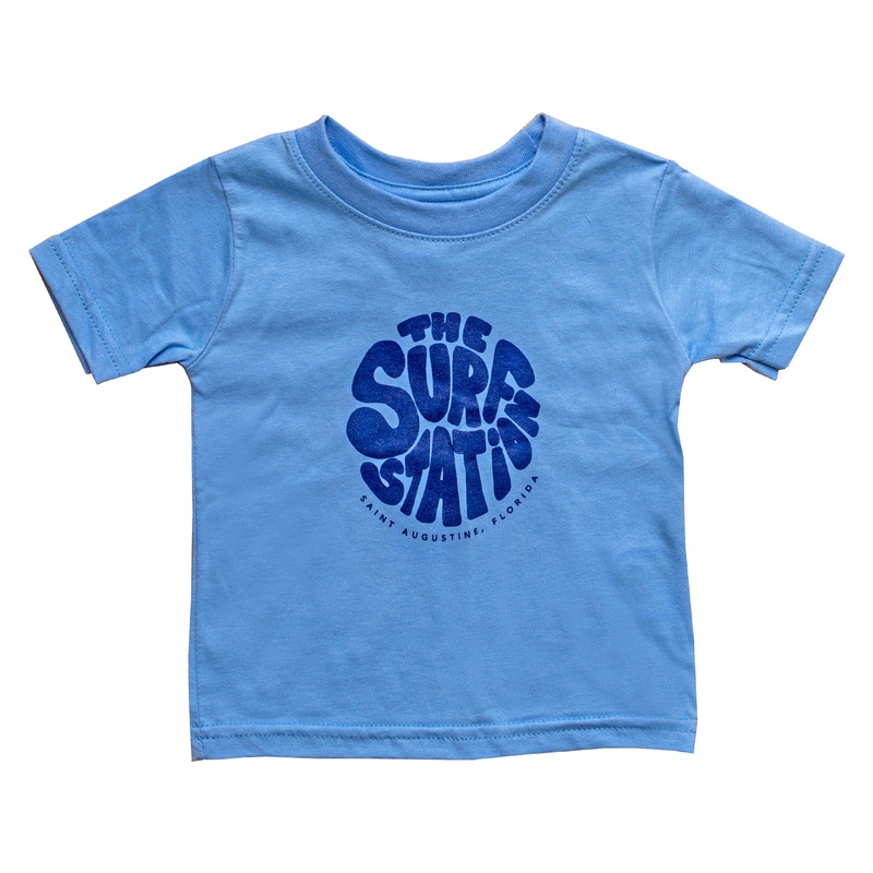 Surf Station Little Hippie Youth Infant S/S T-Shirt – Carolina Blue