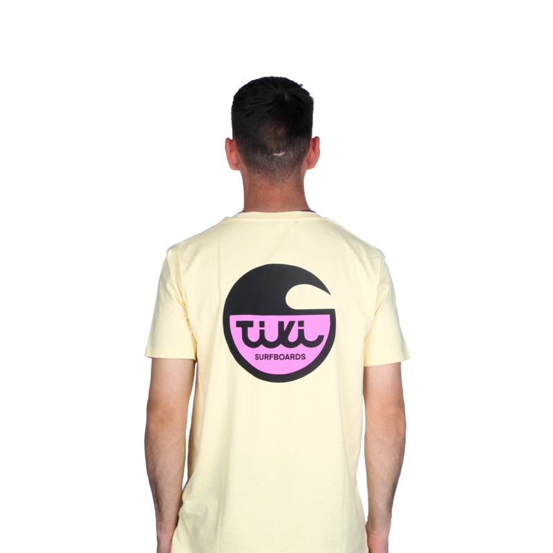 Tiki Surfboard Logo T-Shirt Butter