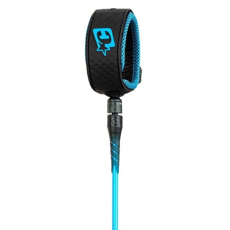 Creatures Comp Leash-Black Cyan-6′ x 1/4″