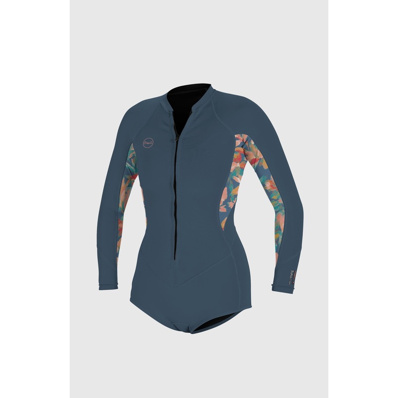 O’Neill Womens Bahia 2/1 Front Zip L/S Short Spring Suit