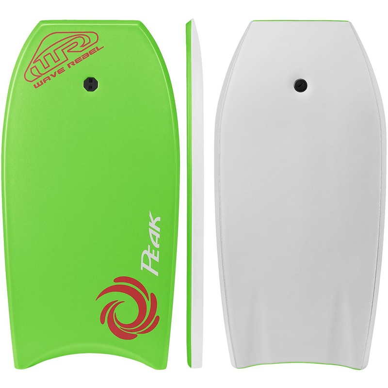 Wave Rebel Peak 36″ Bodyboard w/ Leash – Green