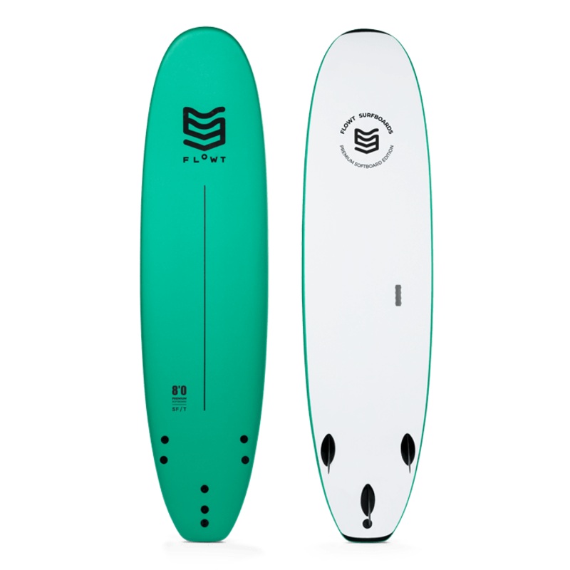 Flowt Premium Soft Top 8’0″-Turquoise