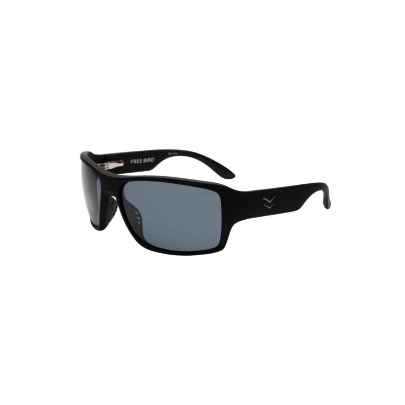 I-Sea Freebird Sunglasses Black Rubber Smoke Polarized