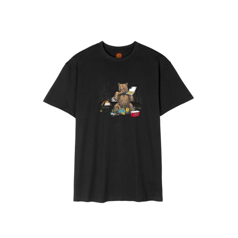 Santa Cruz Braun Pizza Bear T-Shirt Black