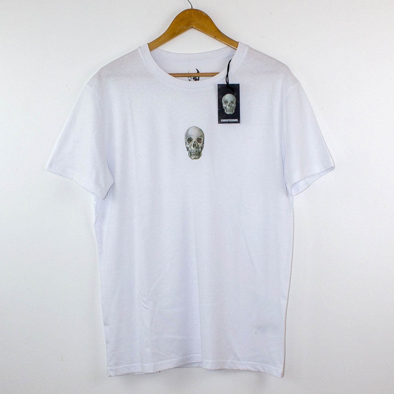 Christenson Skull Tee – White
