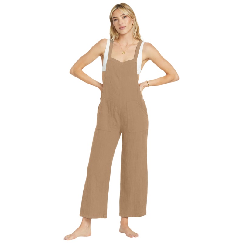 Billabong Pacific Time Jumpsuit Khaki