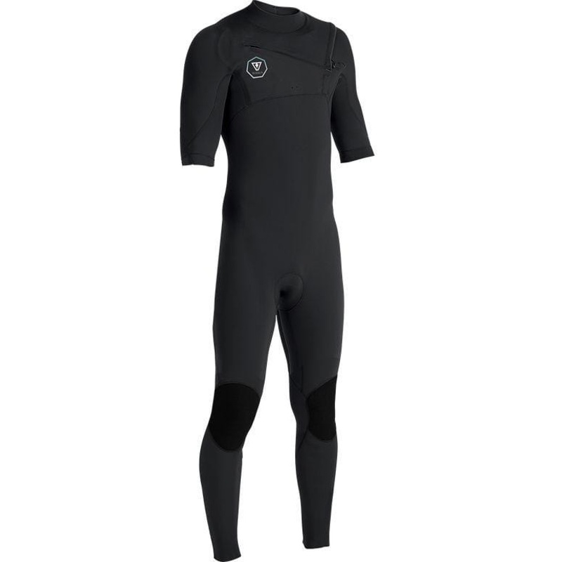 Vissla Mens 7 Seas 2/2 Short Sleeve Full Suit – Black with Jade