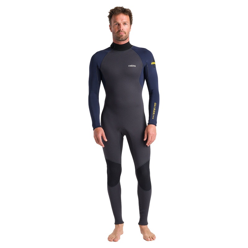 C-Skins Nuwave Element 3/2mm Back Zip Wetsuit – Anthracite/Slate – 2024
