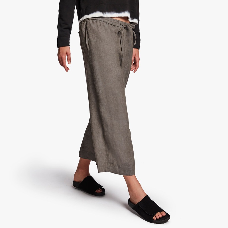 Linen Cropped Pant – Artichoke