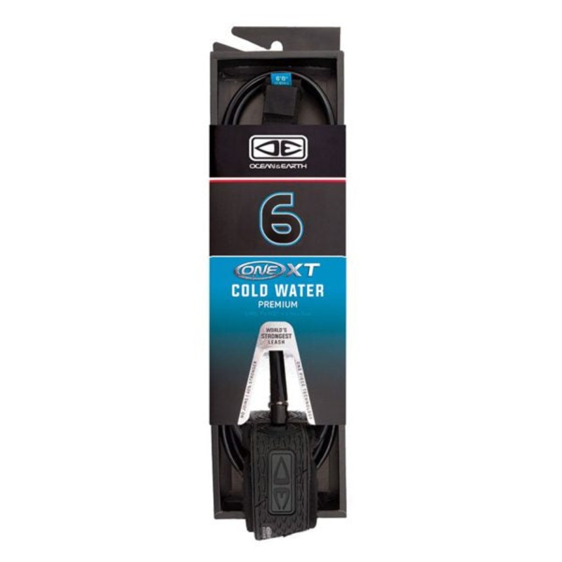Ocean & Earth One-XT Cold Water 6ft Leash – Black