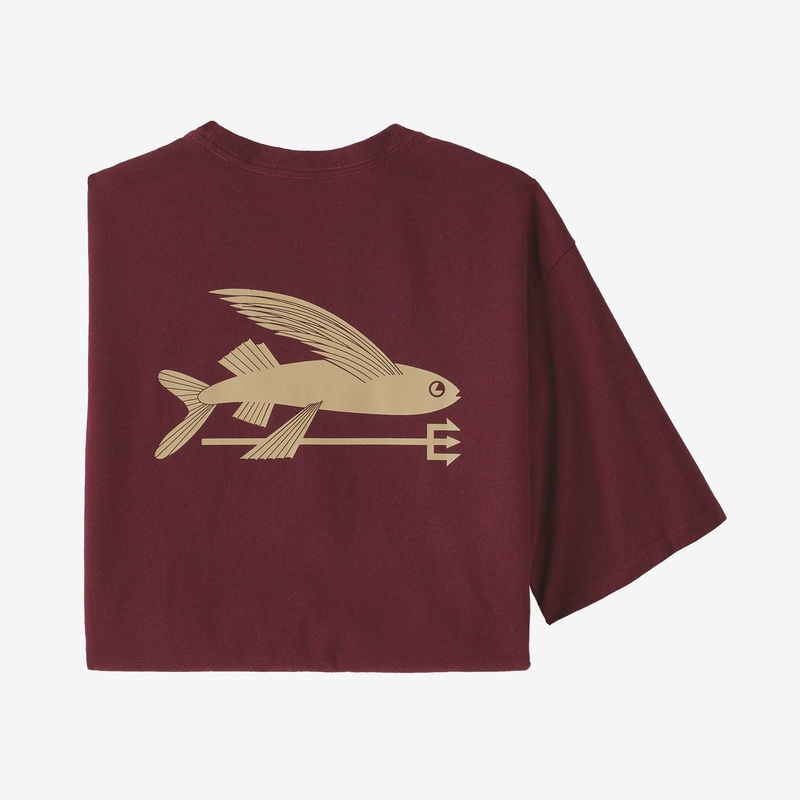 Patagonia M’s Flying Fish Responsibili-Tee-Sequoia Red