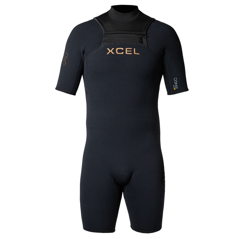 Xcel Comp+ 2mm Men’s S/S Spring Suit Wetsuit – Black